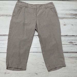 Eileen Fisher Capris City Short NWT Linen Medium